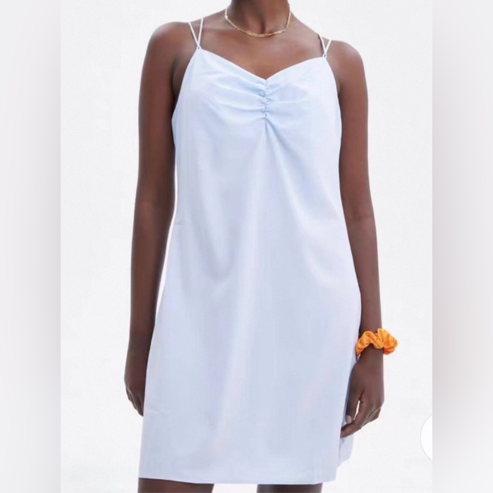 Elegant light blue Slip Dress